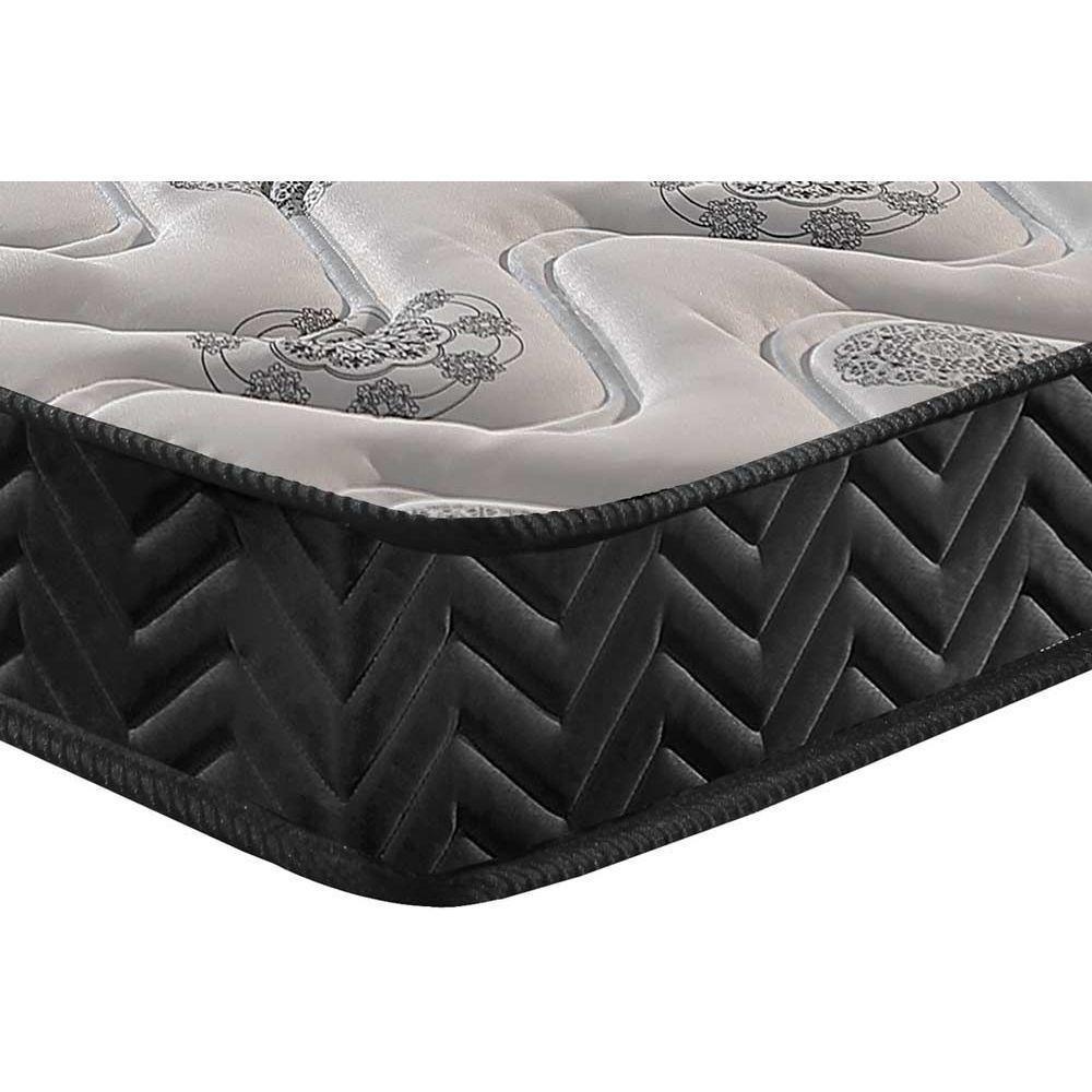 Cama Box Baú Queen: Colchão Espuma D45 Paropas Pasquale + Base CRC Suede Black(158x198) - 6
