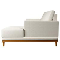 Sofá Kayrós 200cm 3 Lugares Com Chaise Esquerdo D05 Linho Cru - 2