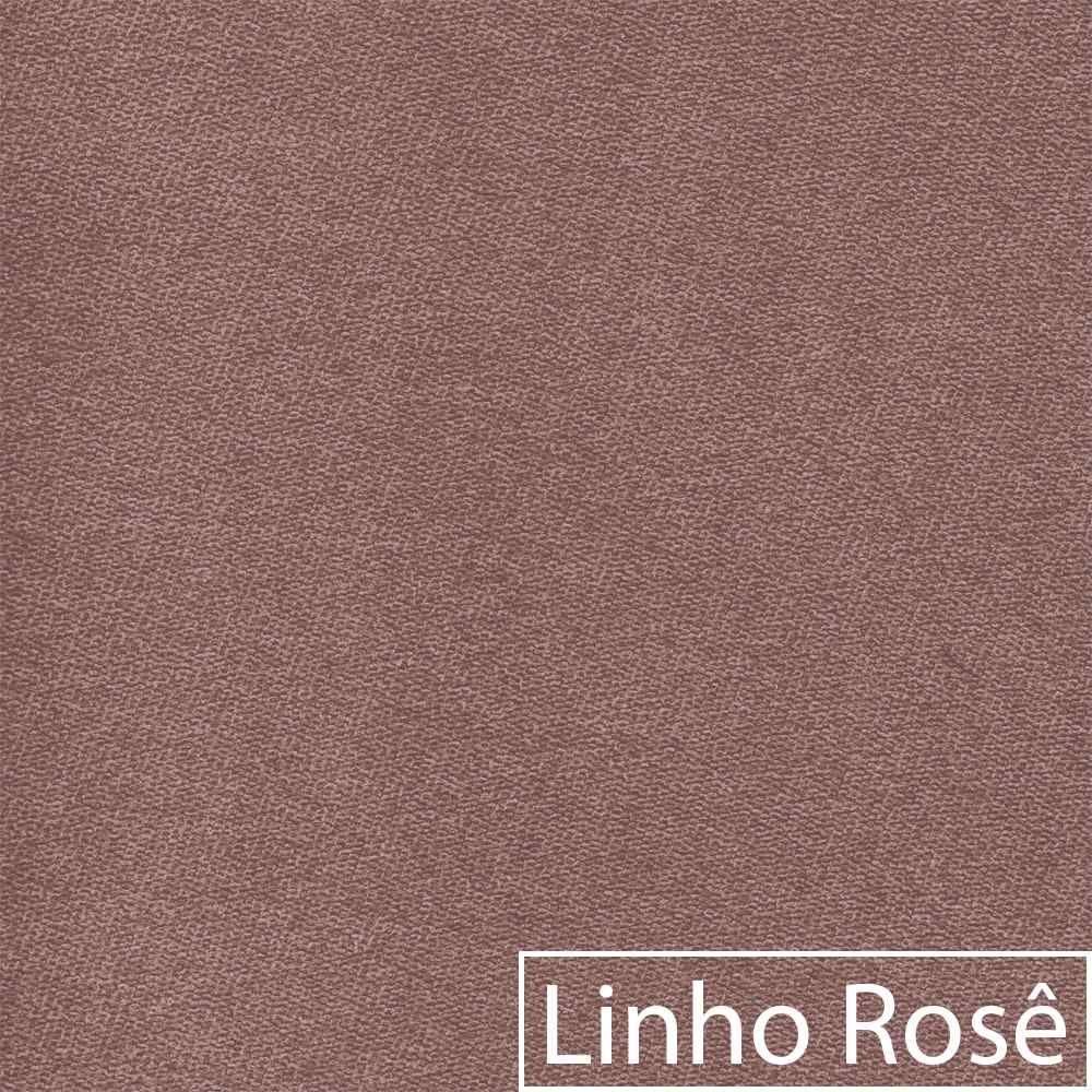 Sofá 2 Lugares Europa Linho Rosê - 3