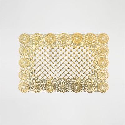 Kit Jogo Americano Decorativo Ouro 45x30cm - Uzoo - 4 Uni