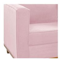 Sofá 2 Lugares Europa Suede Rosa Bebê - 2