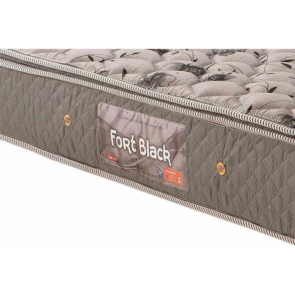 Cama Box Solteiro: Colchão Espuma Herval Ag65 Fort + Base Crc Suede Clean(88X188) - 2