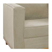 Sofá 2 Lugares Europa Linho Bege - 3