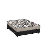 Cama Box Casal: Colchão Espuma Ortobom Physical Ultra Resistente + Base CRC Suede Gray(138x188) - 1