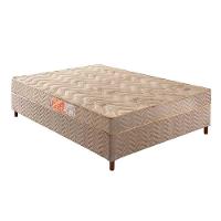 Cama Box Casal: Colchão Espuma Paropas D33 Pasquale + Base CRC Suede Clean(138x188) - 1