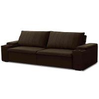 Sofá Retrátil Reclinável 3 Lugares 245Cm Baluart F05 Veludo Marrom - 1