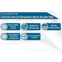 Cama Box Casal: Colchão Anatômico Herval D28/AG65 Black + Base CRC Suede Brown(138x188) - 6