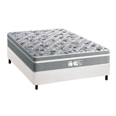 Cama Box Casal: Colchão Molas Probel Masterpocket Ensacadas Evolution + Base Branco(138X188)