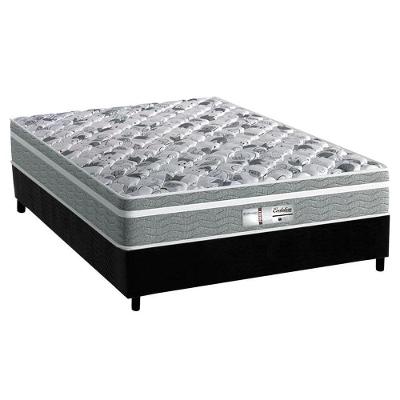 Cama Box Casal: Colchão Molas Masterpocket Ensacadas Probel Evolution + Base Black(138X188)