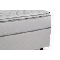 Cama Box Queen: Colchão Molas Ensacadas Luckspuma MasterPocket Luck Spring + Base CRC Courano White(158x198) - 5
