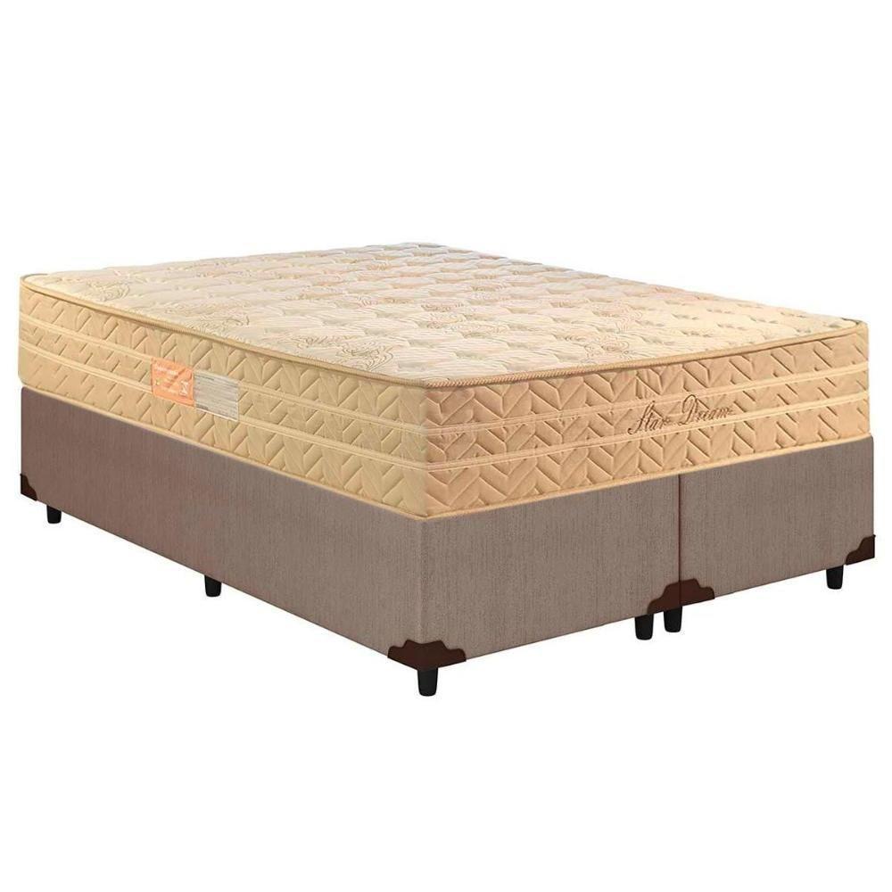 Cama Box Queen: Colchão Molas Ensacadas Paropas MasterPocket Star Dream + Base CRC Courano Clean(158x198) - 1