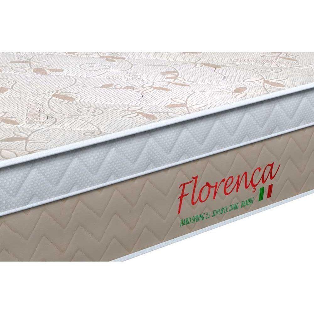 Cama Box Casal: Colchão Molas Bonnel Orthoflex Florença + Base CRC Courano White(138x188) - 3
