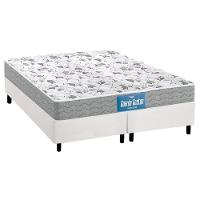 Cama Box Queen: Colchão Anatômico Probel D33/Ep Guarda Costas Double Face + Base White(158X198) - 1