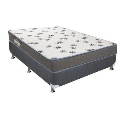 Cama Box Casal: Colchão Espuma D33 Ortobom Light + Base CRC Camurça Gray(138x188)