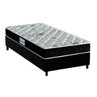 Cama Box Solteiro: Colchão Ortopédico Probel D45/EP Anatômico ProDormir  Advanced Tech2000 + Base CRC Suede Black(88x188) - 1