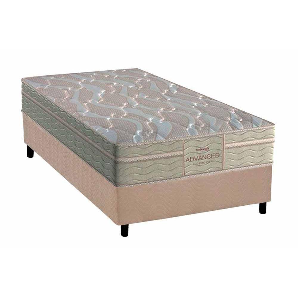 Cama Box Solteiro: Colchão Espuma Probel D45/EP Anatômico Firmepedic ProDormir Advanced Tech2000 Plus + Base CRC Suede Clean(88x188) - 1