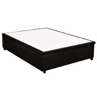 Cama Box Baú Casal: Colchão Molas Ensacadas Paropas MasterPocket Previlege + Base CRC Suede Black(138x188) - 2