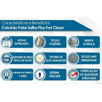 Cama Box c/Auxiliar Casal: Colchão Polar Superlastic Safira Clean + Base CRC Rústico Bege(138x188) - 3