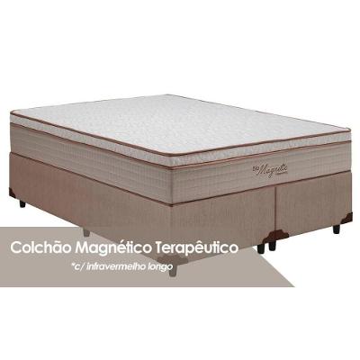 Cama Box Queen: Colchão Magnético Kappesberg Bio + Base Crc Courano Clean(158X198)