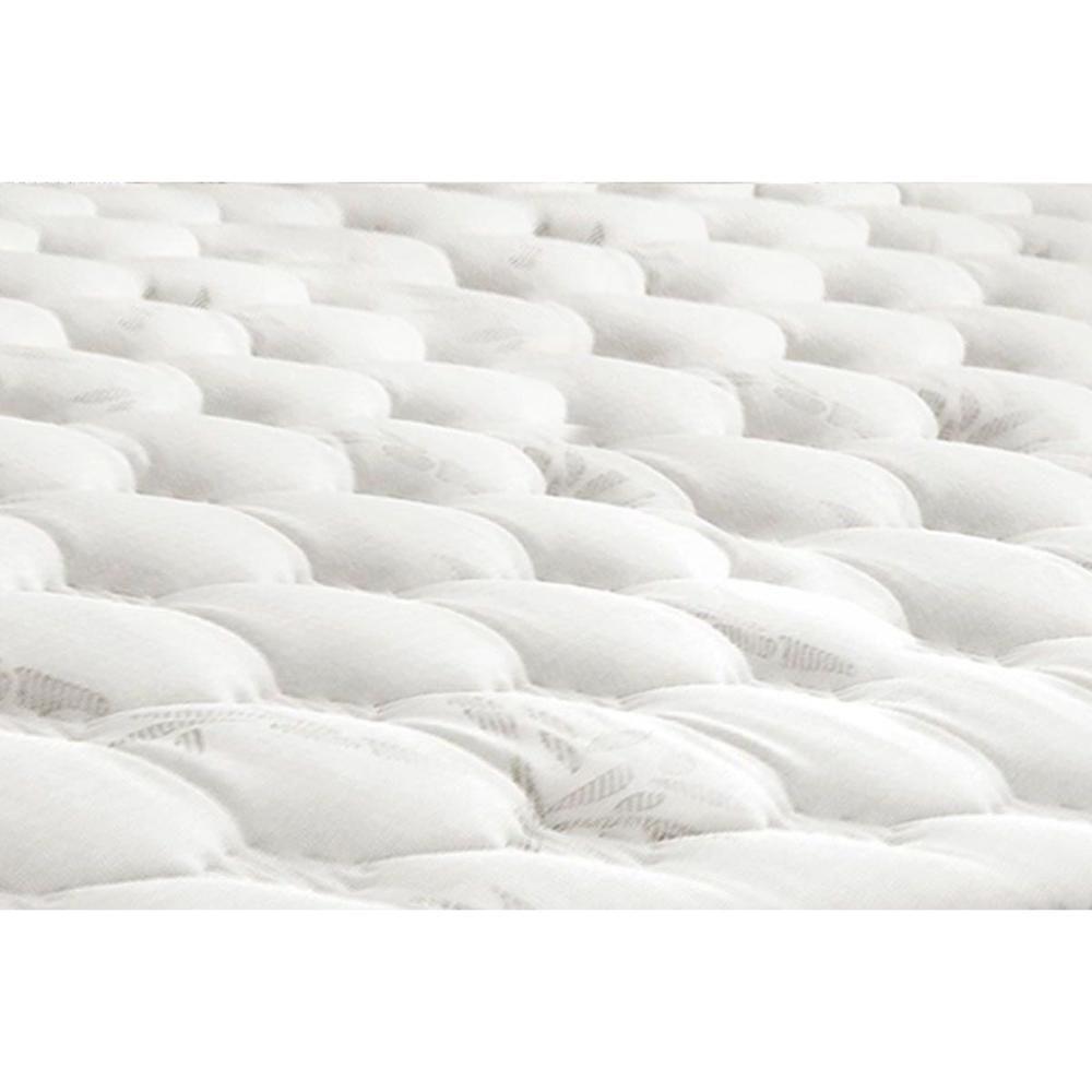 Cama Box Queen: Colchão Molas Bonnel Castor Silver Star Air + Base CRC Courano White(158x198) - 5