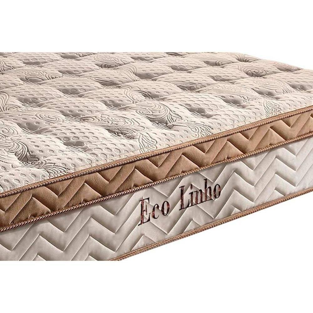 Cama Box King: Colchão Molas Ensacadas Paropas MasterPocket Eco Linho + Base CRC Courano White(193x203) - 6