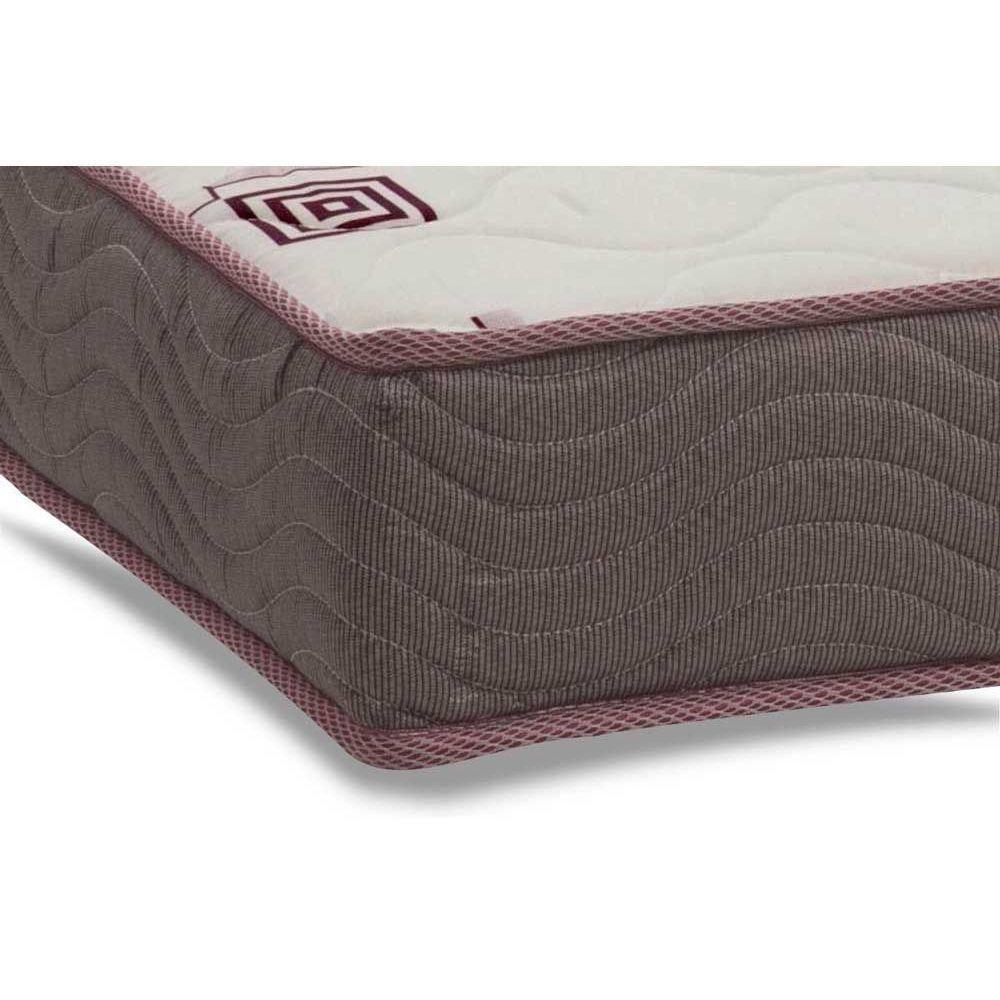 Cama Box Solteiro: Colchão Espuma Ortobom D28 Light + Base CRC Suede Brown(88x188) - 2