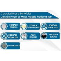 Cama Box Queen: Colchão Molas Probel Prolastic Born + Base CRC Suede Clean(158x198) - 2