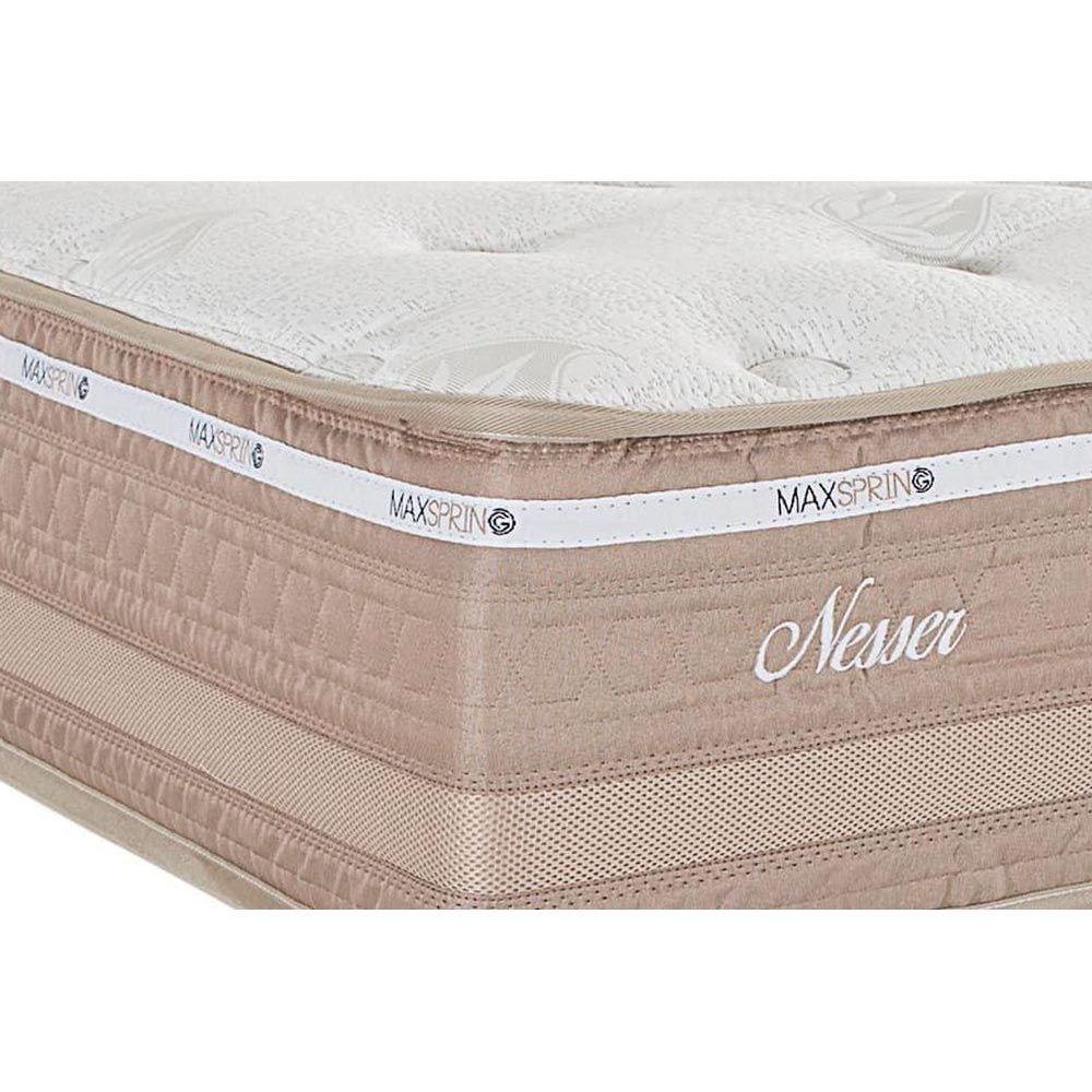 Cama Box Queen: Colchão Molas Herval Maxspring Nesser + Base CRC Courano Clean(158x198) - 2