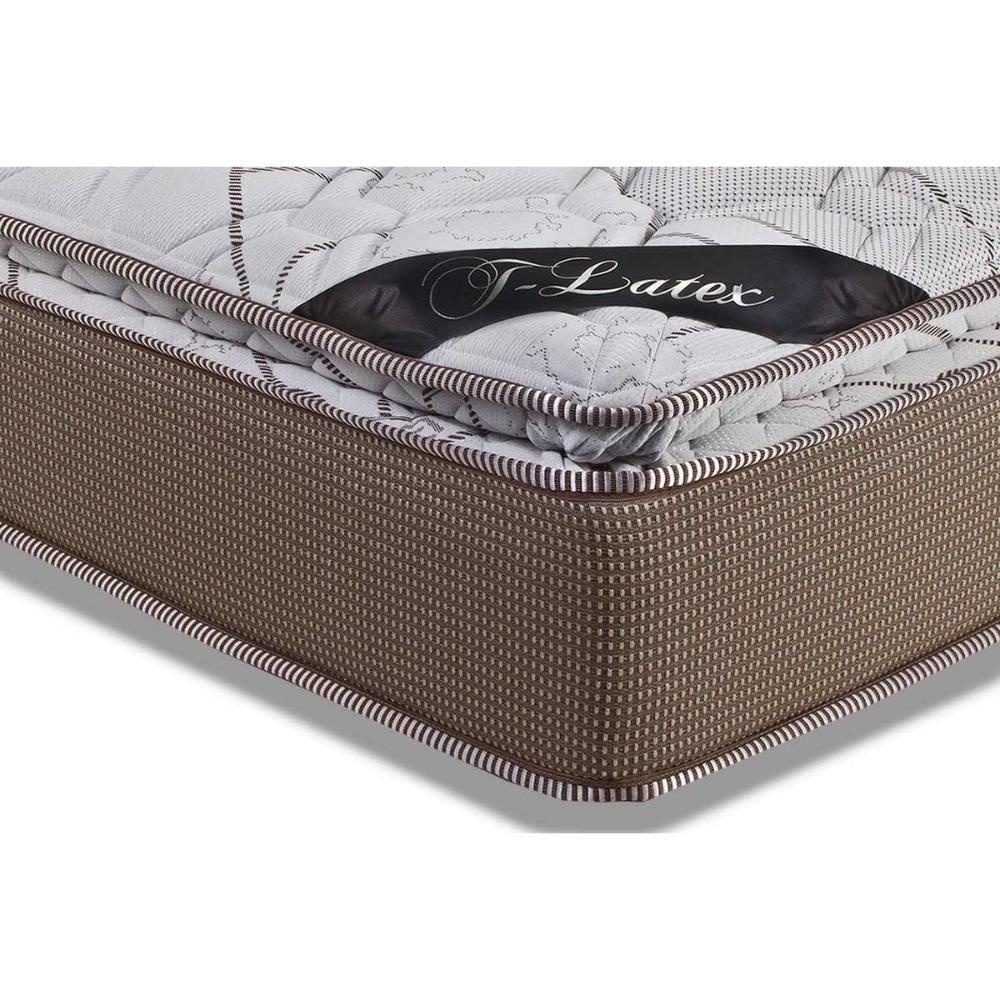 Cama Box Queen: Colchão Molas Ensacadas Luckspuma MasterPocket Platinum New + Base CRC Suede Clean(158x198) - 2