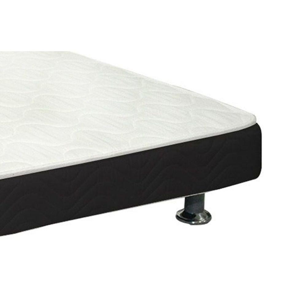 Cama Box Baú c/Auxiliar Solteiro: Colchão Molas Ortobom SuperPocket Elegant + Base CRC Courano Black(88x188) - 8