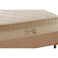 Cama Box Solteiro: Colchão Molas MasterPocket Ensacadas Anjos   King Best + Base CRC Suede Clean(88x188)