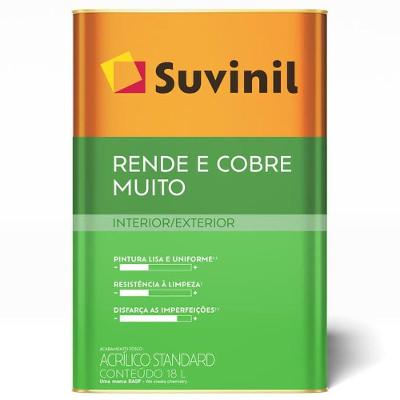 Tinta Acrílica Rende E Cobre Muito Jeans Lavado 18 Litros 50842724 Suvinil Tinta Acril Rende- Co