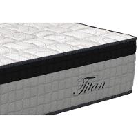 Cama Box Solteiro: Colchão Molas Ensacadas Orthoflex MasterPocket Titan + Base CRC Suede Black(88x188)