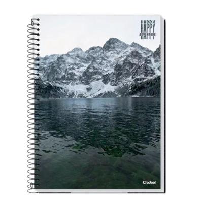 Caderno Espiral Universitário 10 Matérias 200 Folhas Happy Adventure Credeal Estampa 2