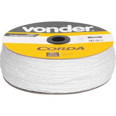 Corda Multifilamento Trançada 5,0 Mm X 250 M, Em Carretel, Vonder