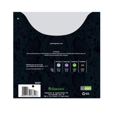 Encordoamento Para Cavaquinho Aço Tensão Pesada Série Cobra Gescp [f018]