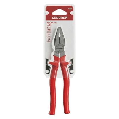 Alicate Universal 8" Cromo Vanádio Polido Cabo Isolado R28301200 Red - Gedore