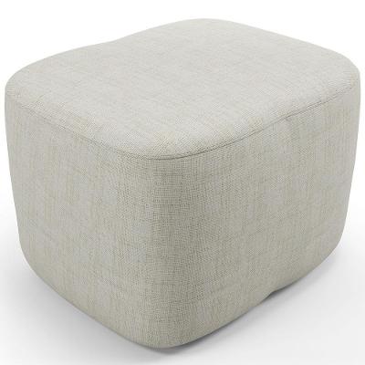 Puff Decorativo Orgânico Para Sala Quarto Saori W01 Linho Cru - Lyam Decor