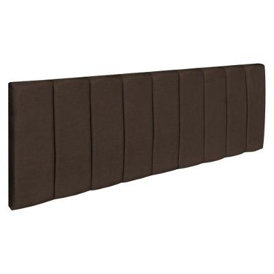 Cabeceira Painel Casal 1,40m Holanda Suede Marrom - Pallazio