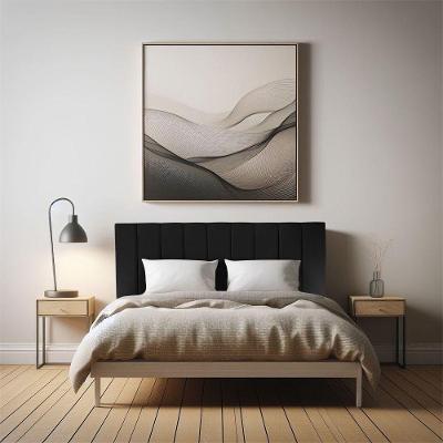 Cabeceira King 1,95m Holanda Suede - Pallazio Cor Preto