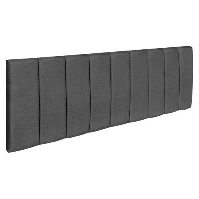 Cabeceira Painel Solteiro 0,90m Holanda Suede - Pallazio Cor Grafite