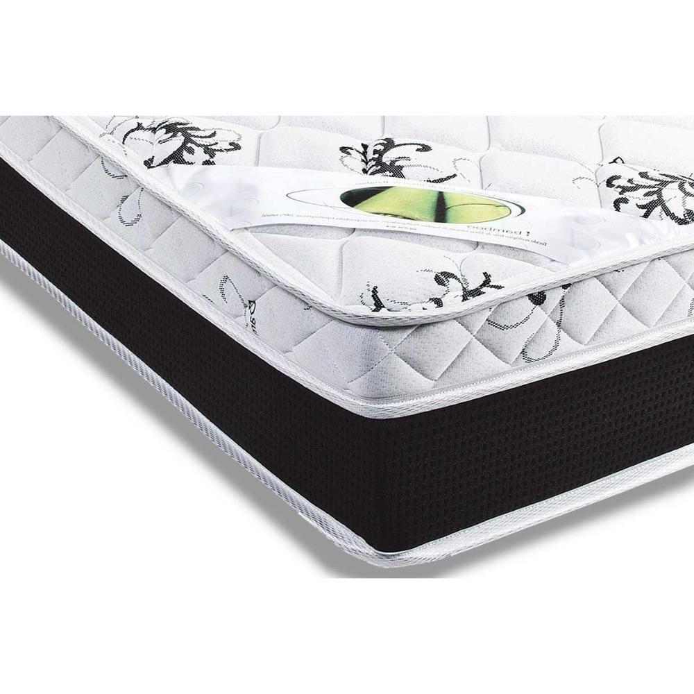 Cama Box Casal: Colchão Anatômico Luckspuma D33/AG65 Aspen Super Firme + Base CRC Suede Black(138x188) - 5
