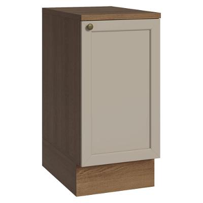 Balcão De Cozinha 40 Cm 1 Porta Rustic-crema Vik Madesa Rustic-crema