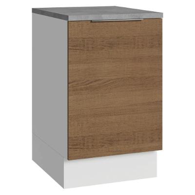 Balcão De Cozinha 50cm 1 Porta Br Stella Madesa Branco/rustic