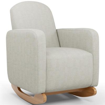 Poltrona De Amamentação Com Balanço Orgânica Saori W01 Linho Cru - Lyam Decor