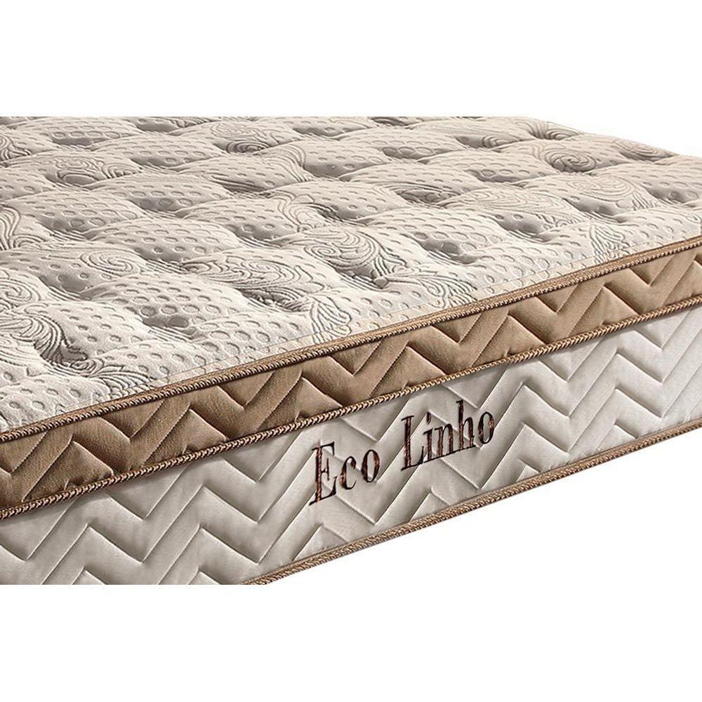 Cama Box c/Auxiliar Casal: Colchão Paropas MasterPocket Eco Linho + Base CRC Courano Branco(138x188) - 5