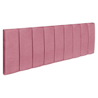 Cabeceira Painel Solteiro 0,90m Holanda Suede Rosa - Pallazio
