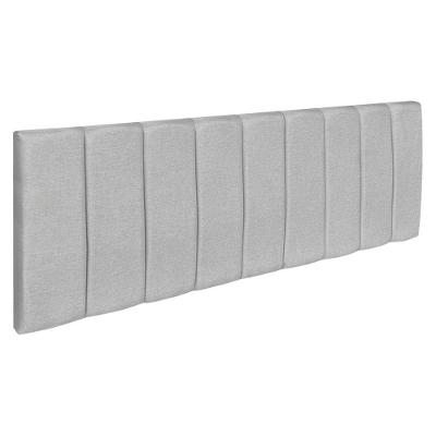 Cabeceira Painel Solteiro 0,90m Holanda Linho - Pallazio Cor Cinza