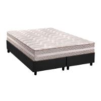 Cama Box Queen: Colchão Anatômico Paropas D33/AG65 Confort + Base CRC Suede Gray(158x198) - 1