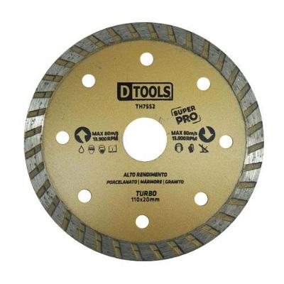 Disco Diamantado Turbo Super Pro 4.3-8 Para Porcelanato, Mármore E Granito - Dtools